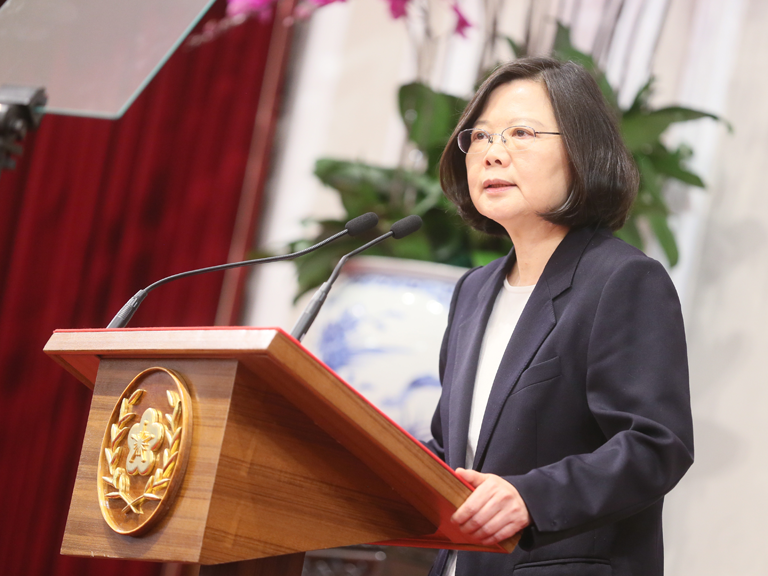 La présidente Tsai Ing-wen, courtoisie de mobileen.president.gov.tw