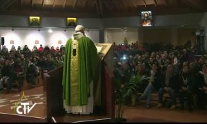 Visite à Santa Maria de Setteville, janvier 2017, capture CTV