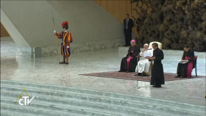 Catéchèse sur l'espérance de Rachel, 4.1.2017 capture CTV