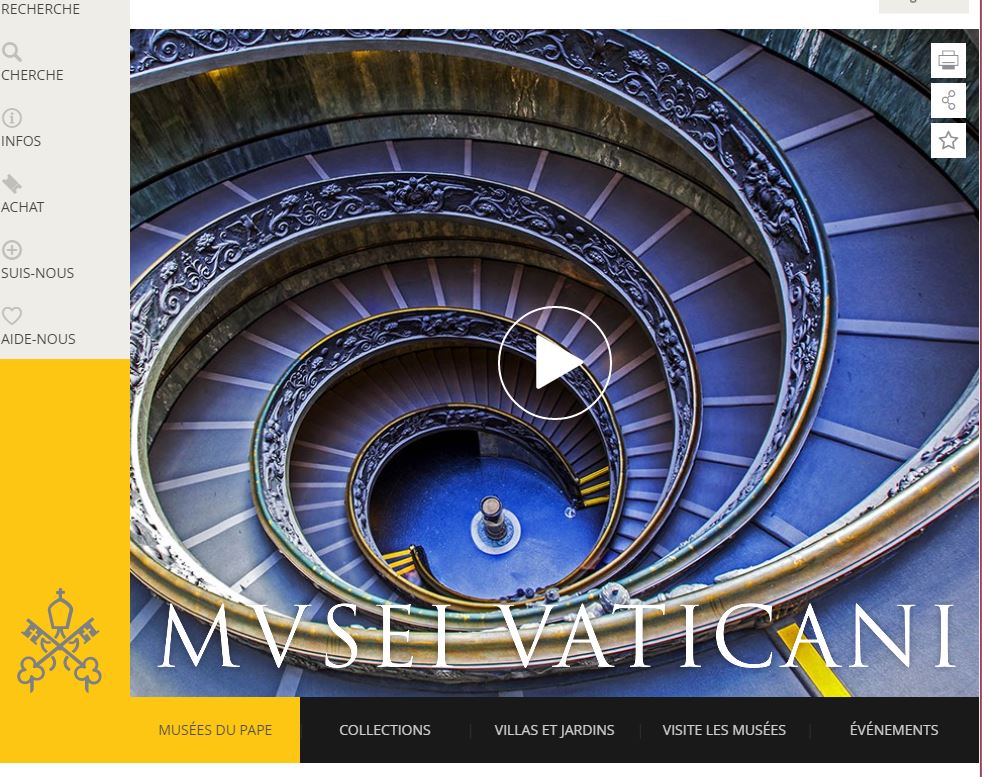 Site des musées du Vatican © museivaticani.va