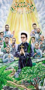 Les martyrs du Laos, affiche de l'exposition de Paris © MEP