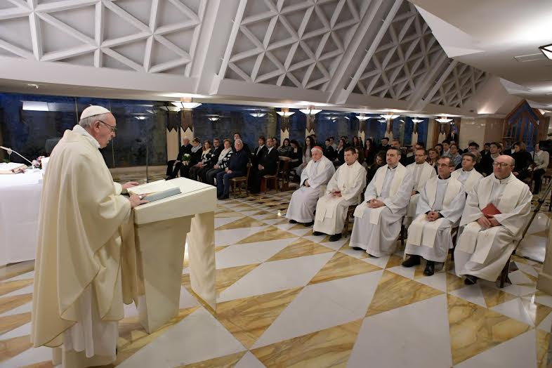 Messe à Saionte-Marthe, 10 fév. 2017 © L'Osservatore Romano