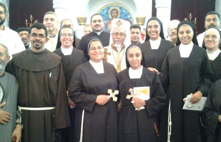 Profession religieuse de cinq soeur "Misisonnaires d'Egypte", 16 août 2016, couroisie de Francescanedegitto.og