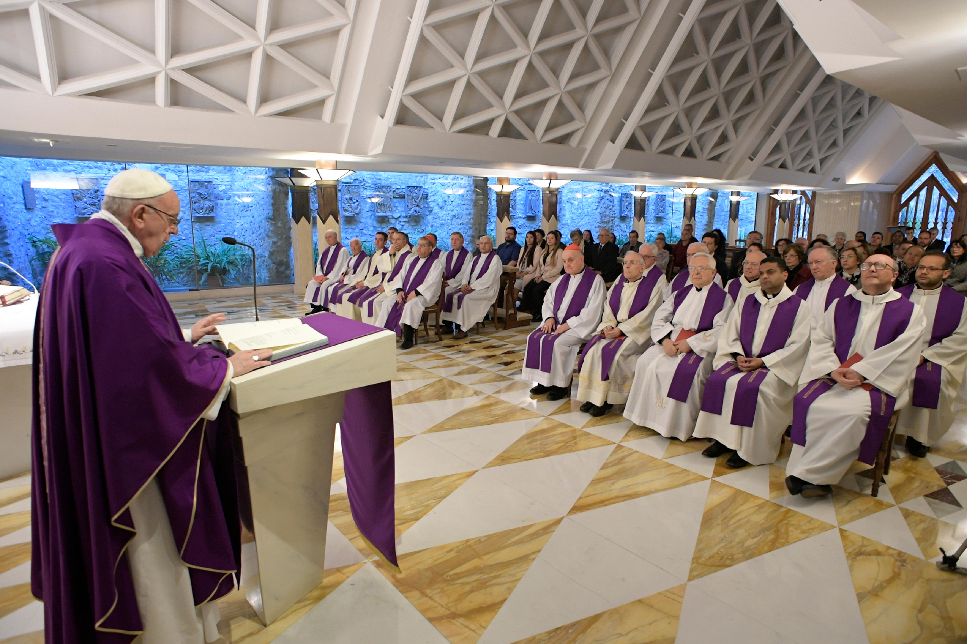 Messe du 16 mars 2017 à Sainte-Marthe © L'Osservatore Romano