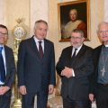 Guillaume Nicolas (DG de la DCC), Philippe Zeller (Ambassadeur de France près le St Siège), François Fayol (président de la DCC), Mgr Jean-Louis Papin (évêque de Nancy et Toul), courtoisie de la DCC