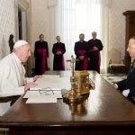 Le président du Liban Michel Aoun au Vatican © L'Osservatore Romano