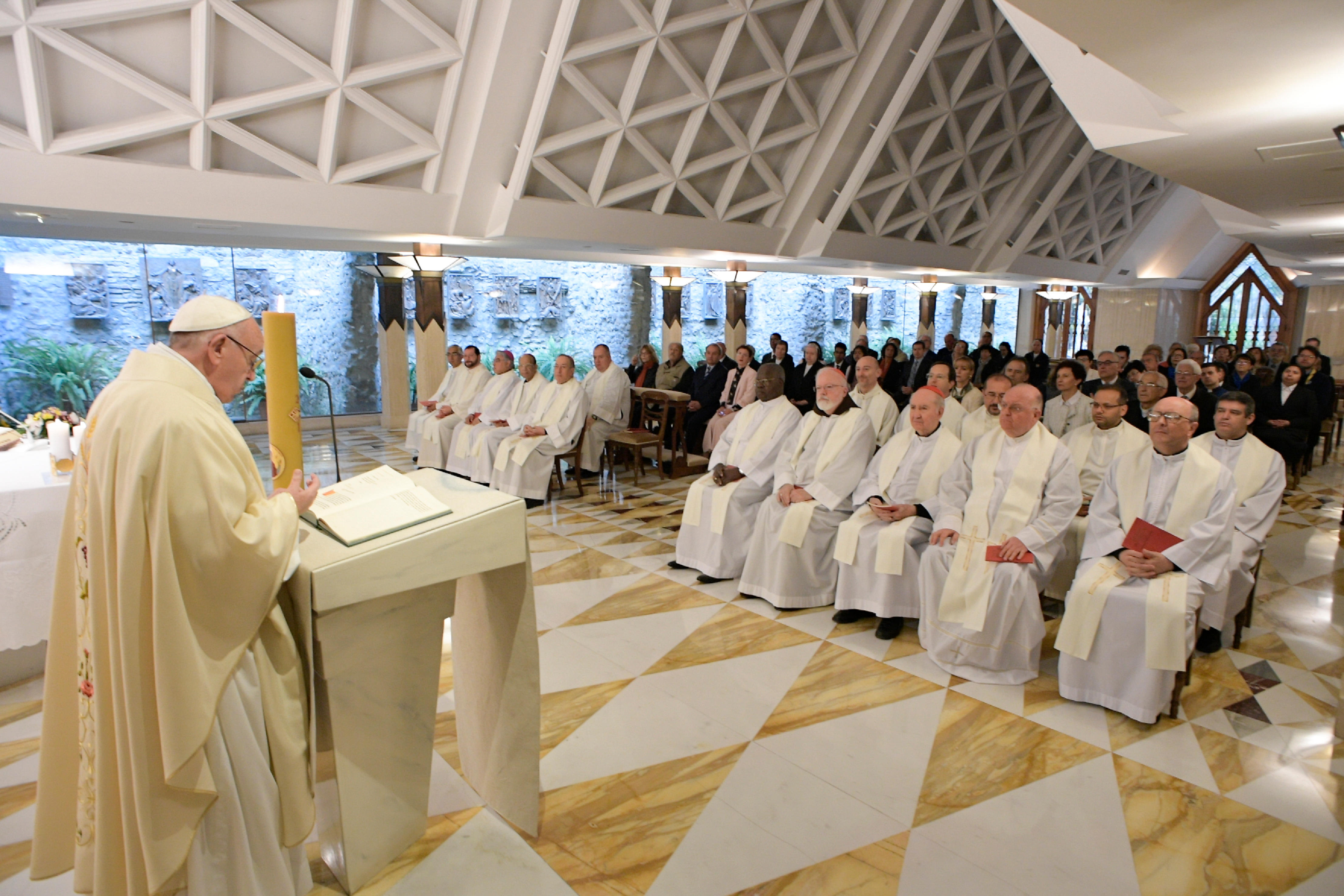 Messe du 24 avril 2017 à Sainte-Marthe © L'Osservatore Romano