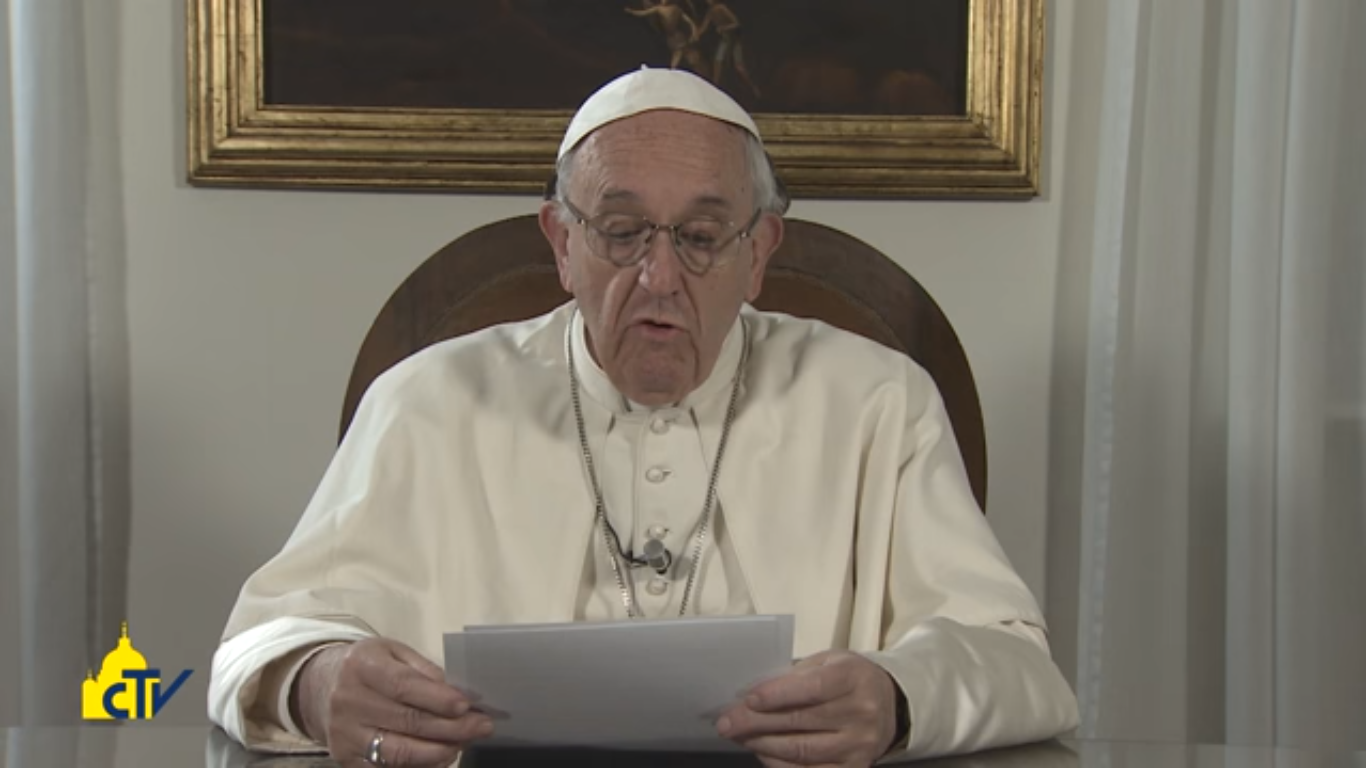 Message vidéo du pape François à l'Egypte, capture CTV