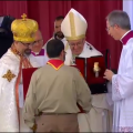 Echange de cadeaux entre le patriarche Sidrak et le pape François, capture CTV