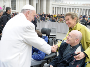Anne Facérias et p. Vincent Marie, Diaconie de la Beauté © L'Osservatore Romano