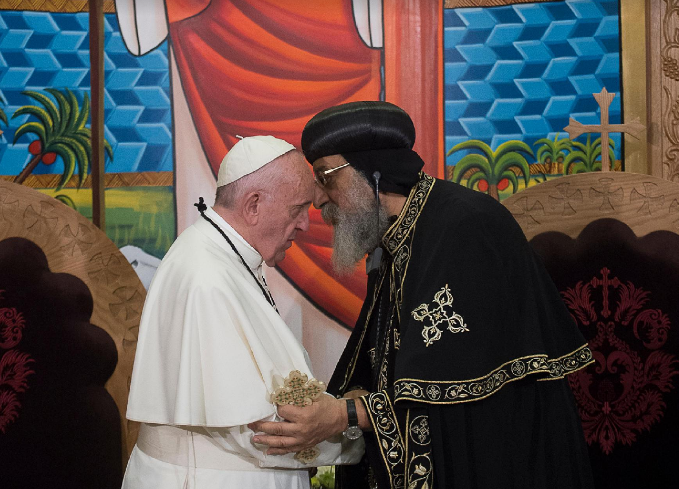 Le pape et le patriarche Tawadros © L'Osservatore Romano