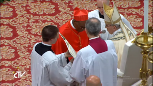 Le card. Zerbo, Consistoire 28/06/2017, capture CTV