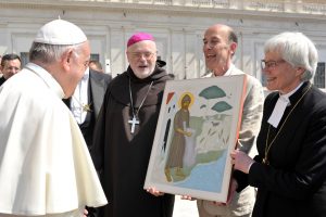 Icône de saint François d'Assise offerte par une délégation suédoise © L'Osservatore Romano