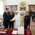 Visite du président de Lettonie © L'Osservatore Romano