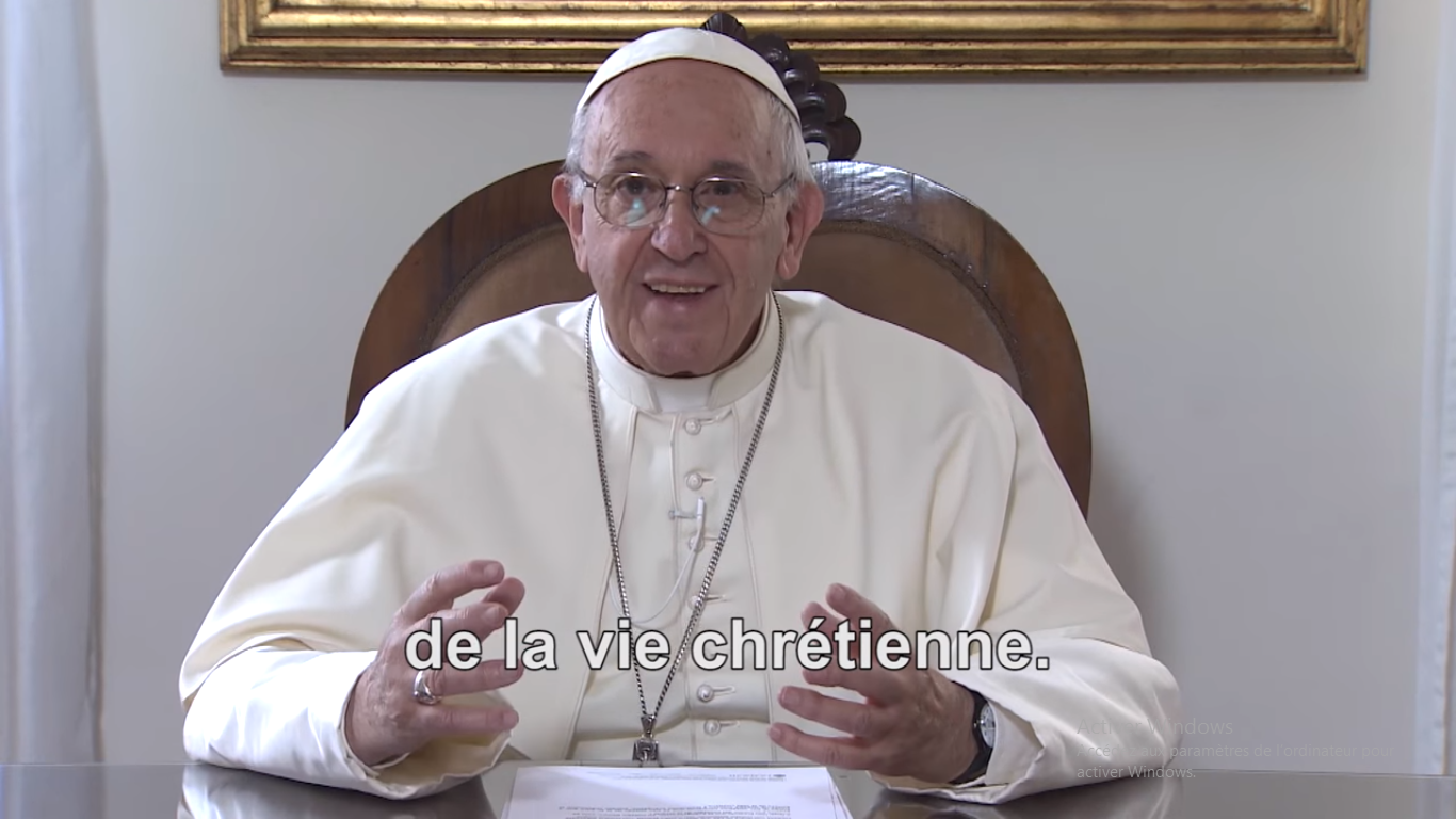 La Vidéo du Pape juillet 2017, capture