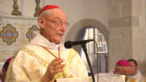 Le card. Poupard à Richerenches, 24/07/2017, capture WEB TV du diocèse d'Avignon