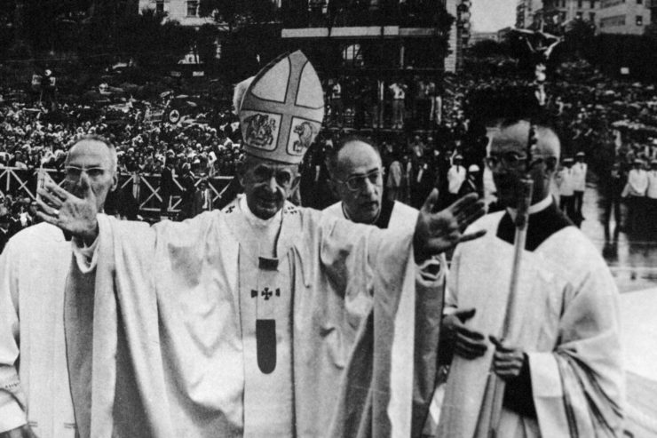 Paul VI au Congrès eucharistique de Pescara, 1977, wikimedia commons,