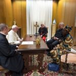 Agnes Abuom, Olav Fykse Tveit et le card. Kurt Koch reçus par le pape © L'Osservatore Romano