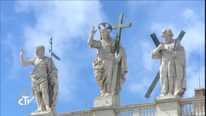 Le Christ Roi, Saint-Pierre de Rome © capture de Zenit / CTV