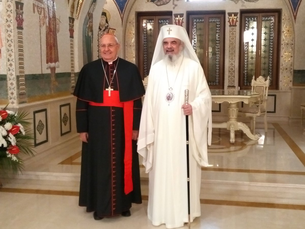 Le card. Sandri et le patriarche orthodoxe Daniel de Roumanie @CardinalSandri 2017