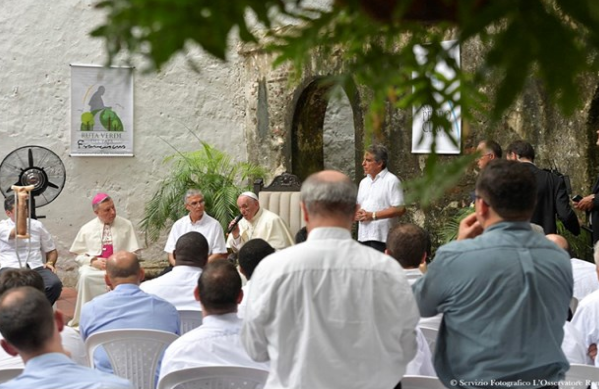 Rencontre avec les jésuites de Colombie © L'Osservatore Romano