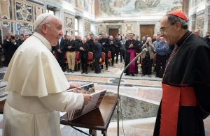Prêtres de Lyon & card. Barbarin 5 oct. 2017 © L'Osservatore Romano