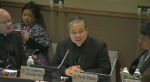 Mgr Auza, UN-TV capture