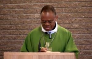 Mgr Marie Daniel Dadiet, capture vidéo Journal Vers Demain