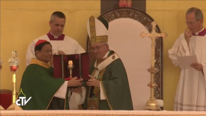 Le card. Bo, Messe à Yangon (Myanmar) 29/11/2017, capture CTV