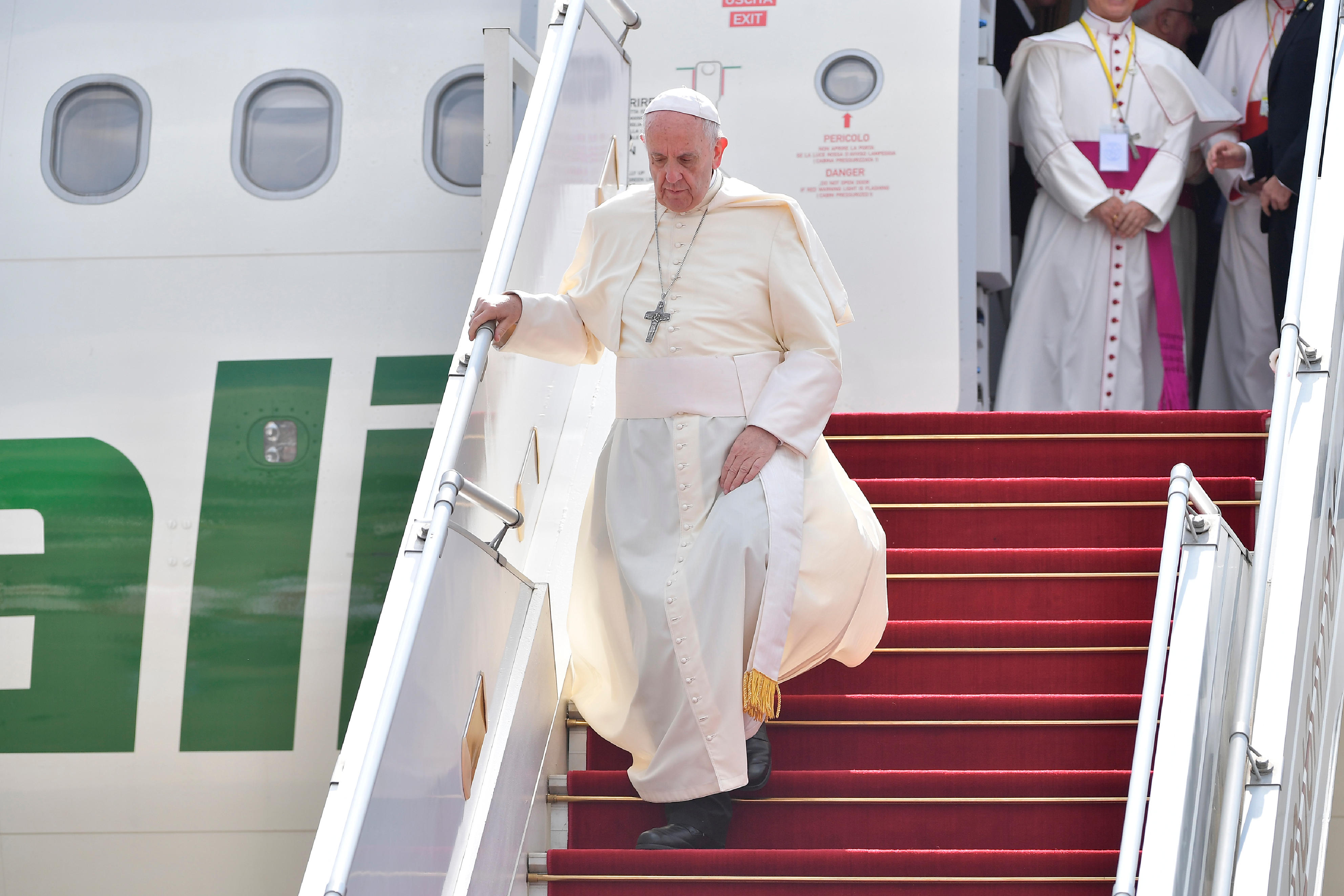 Arrivée du pape à Yangon, Myanmar © L'Osservatore Romano