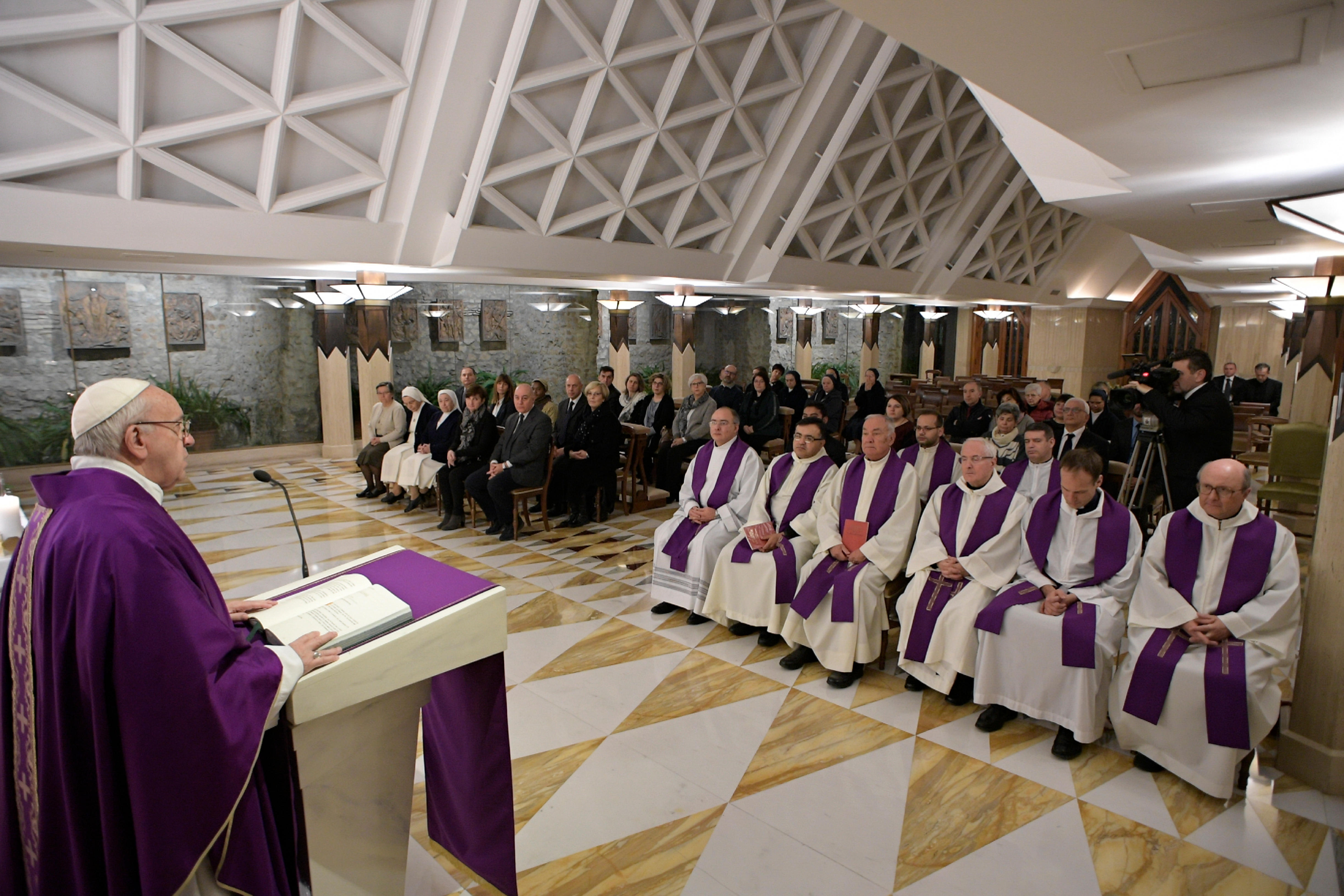 Messe à Sainte-Marthe, 19/12/2017 © L'Osservatore Romano