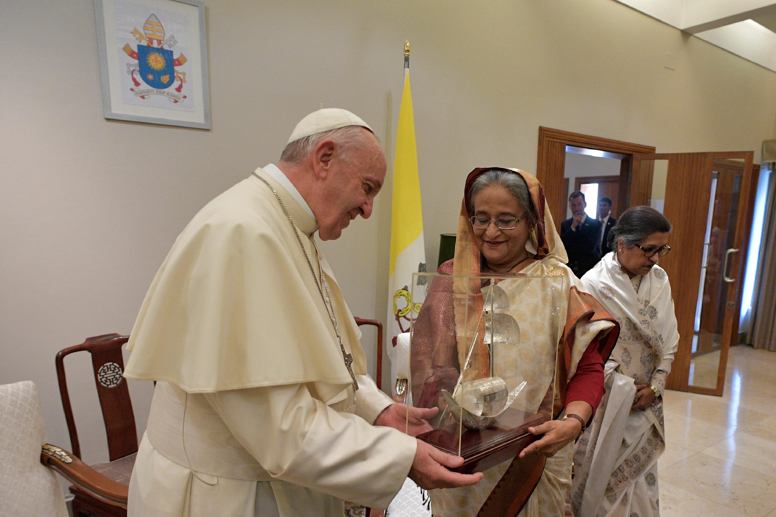 Rencontre avec Sheikh Hasina, Première ministre du Bangladesh © L'Osservatore Romano