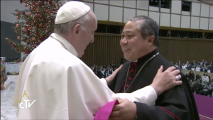 Mgr Bernardito Auza, 13/12/2017, capture CTV