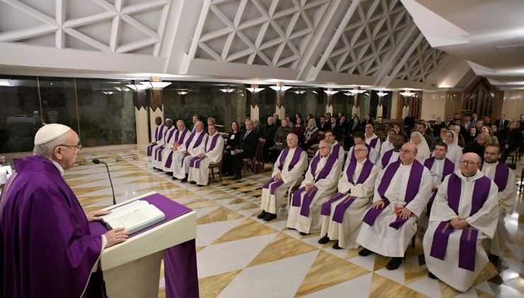 Messe à Sainte-Marthe, 18/12/2017 © L'Osservatore Romano