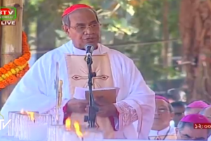 Remerciements du card. D´Rozario, capture d'écran