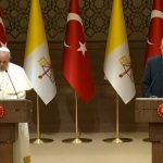 Le pape et le président Erdogan, Ankara, Turquie, capture CTV