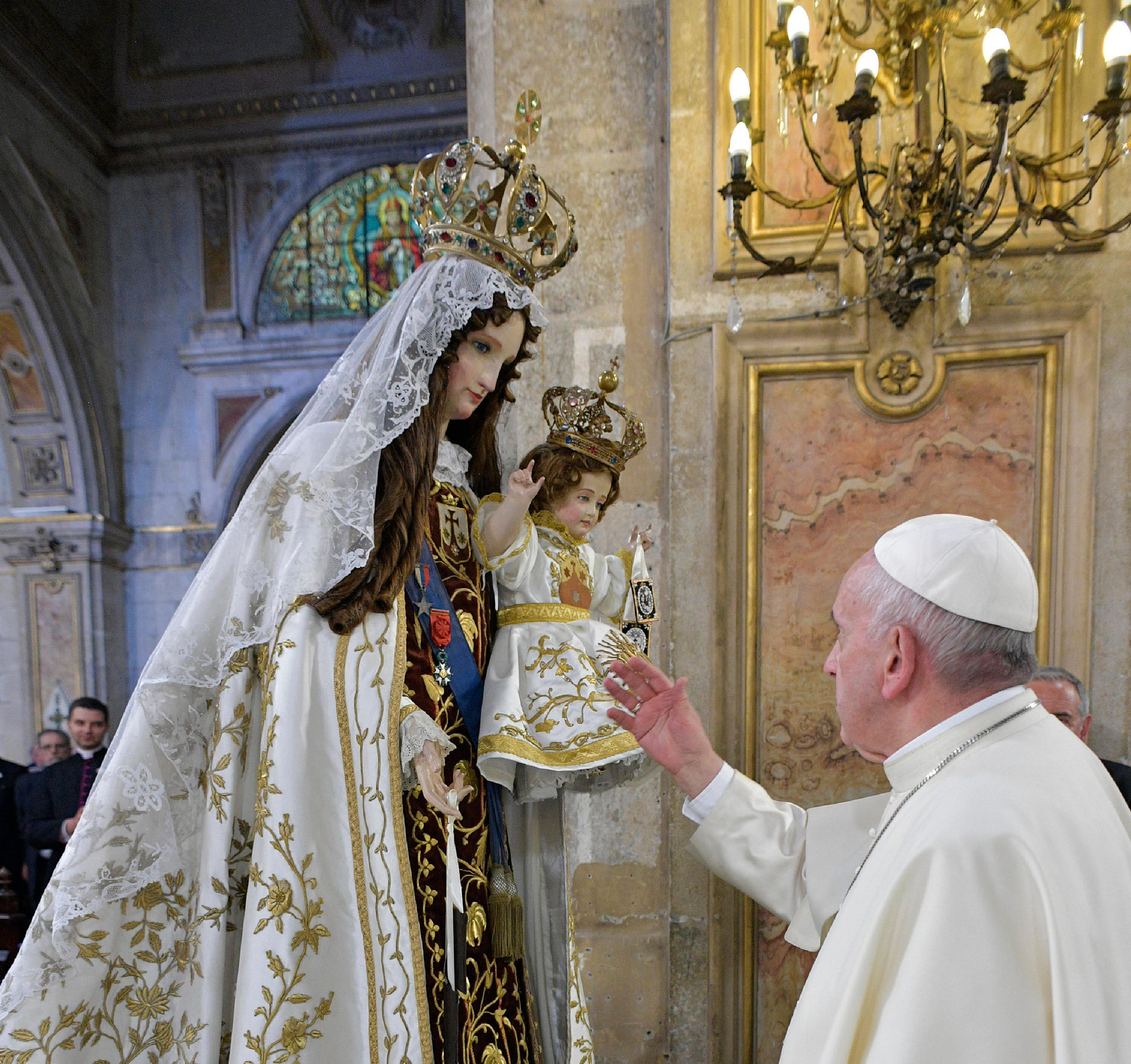 Rencontre avec les consacrés, cathédrale de Santiago, Chili © Vatican Media