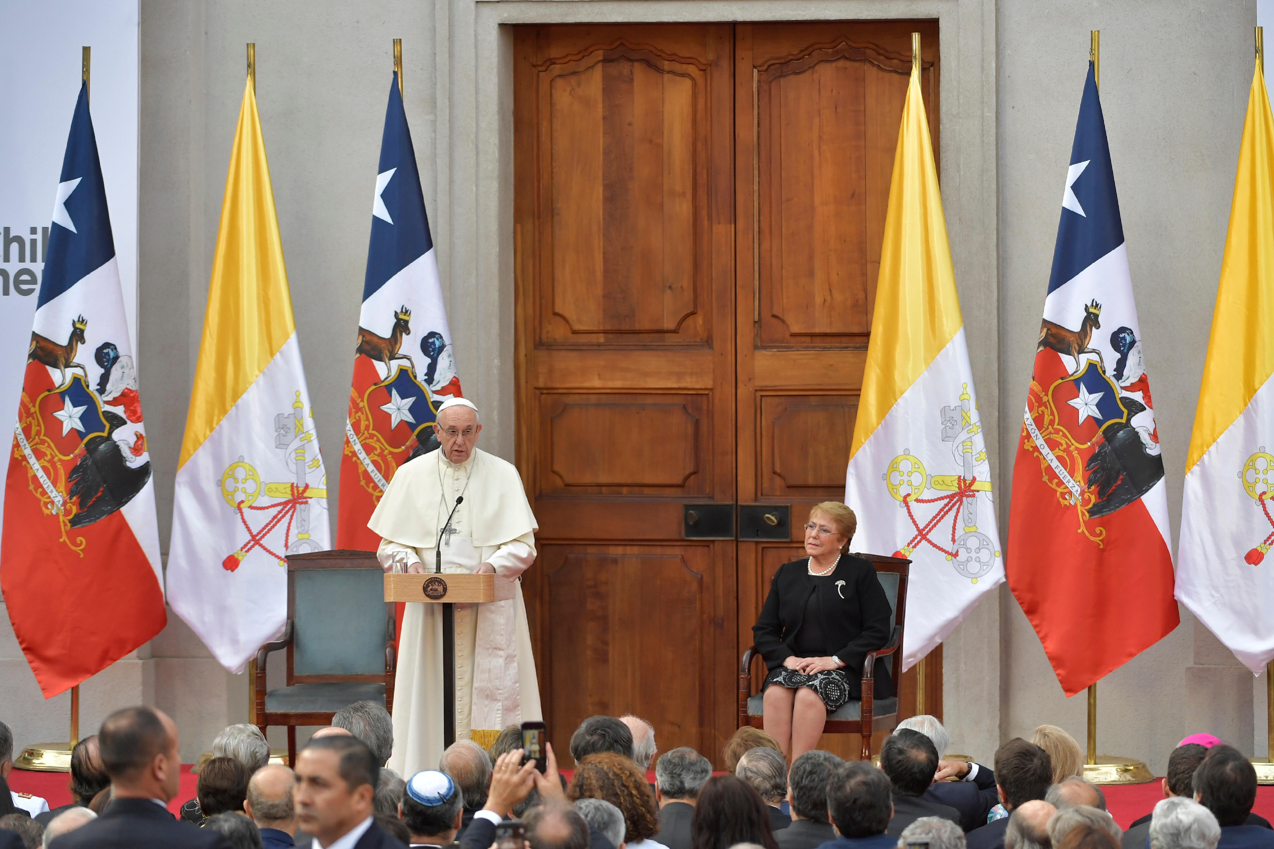 Rencontre avec les autorités du Chili © Vatican Media