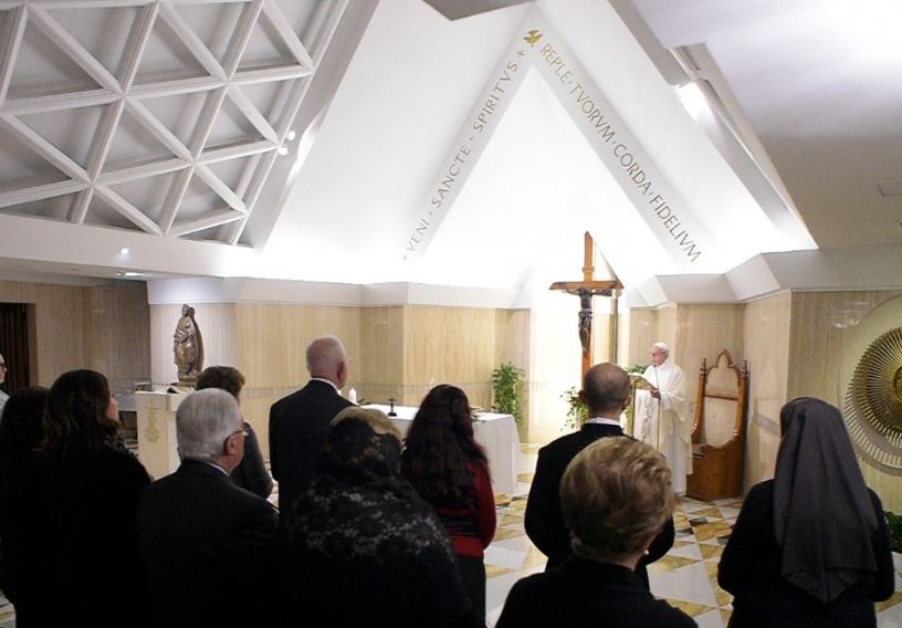 Messe du 26 janvier 2018 à Sainte-Marthe © Vatican Media
