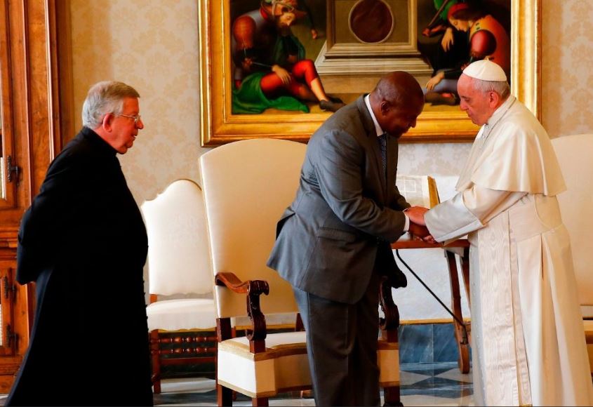 Président Touadéra, Republique centrafricaine © Vatican Media