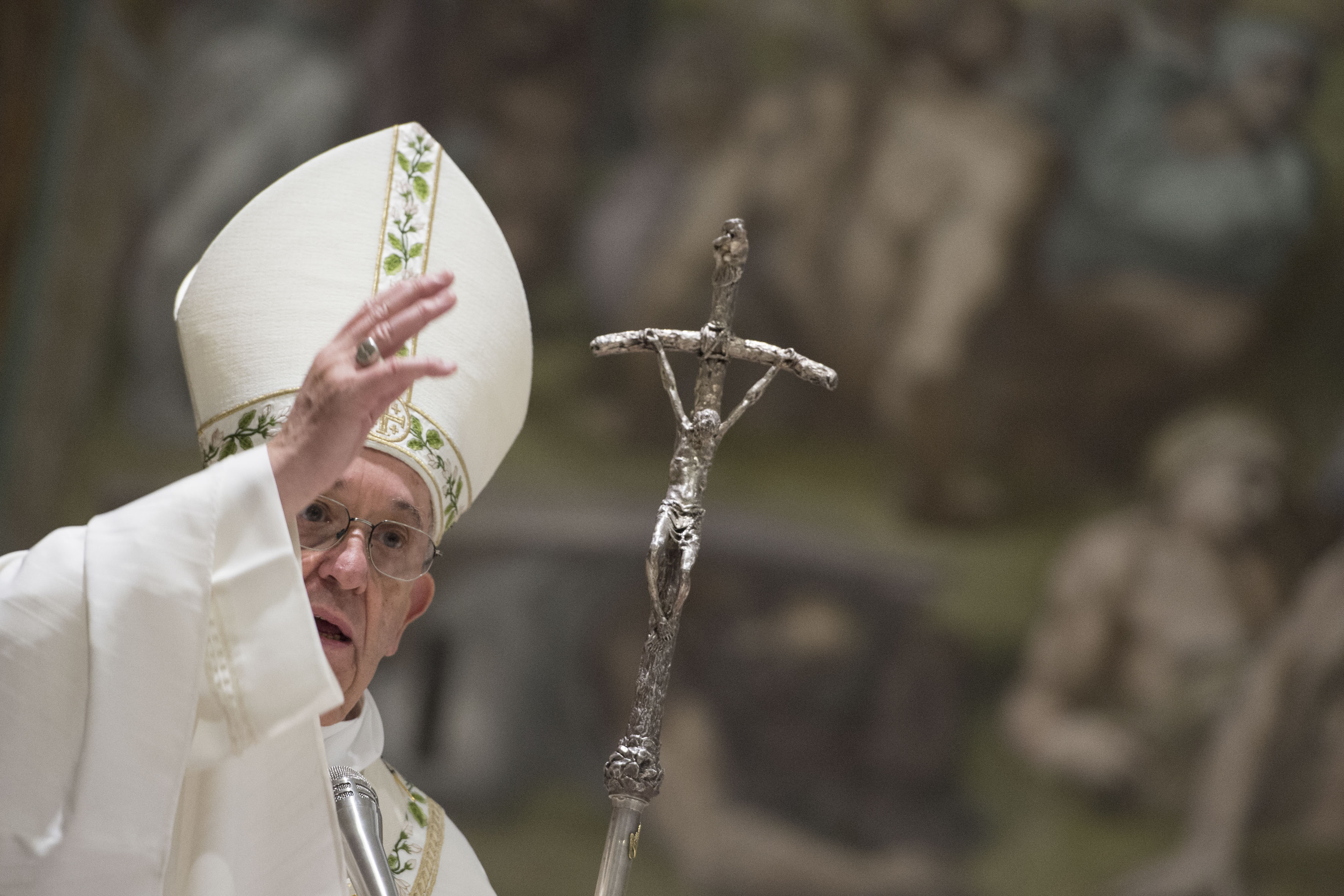 Le pape bénit © Vatican Media
