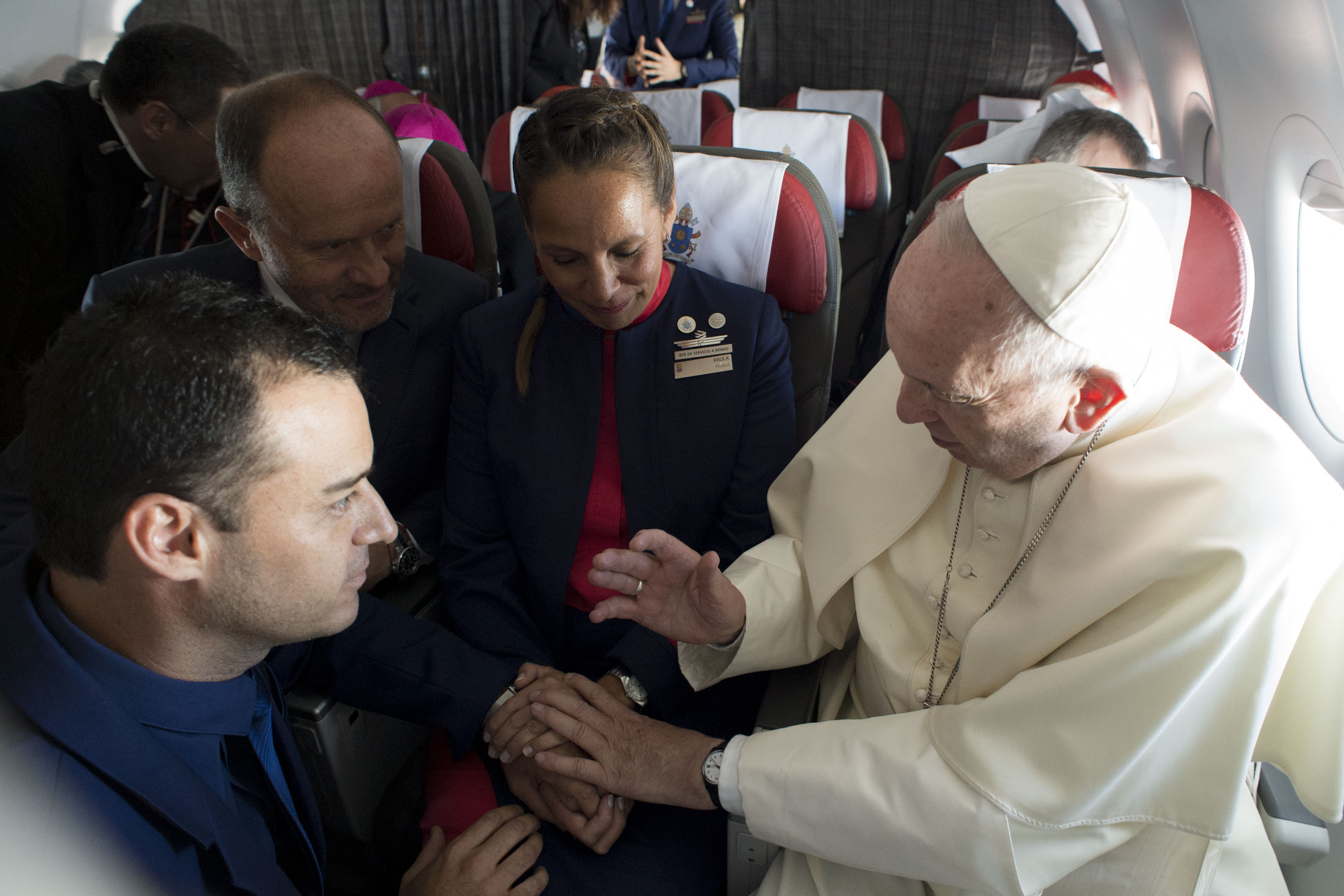 Couple chilien mariés par le pape © Vatican Media