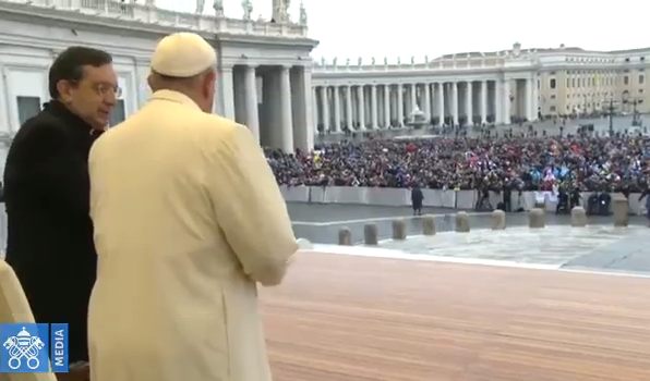 Audience générale du 14 février 2018, capture Vatican Media