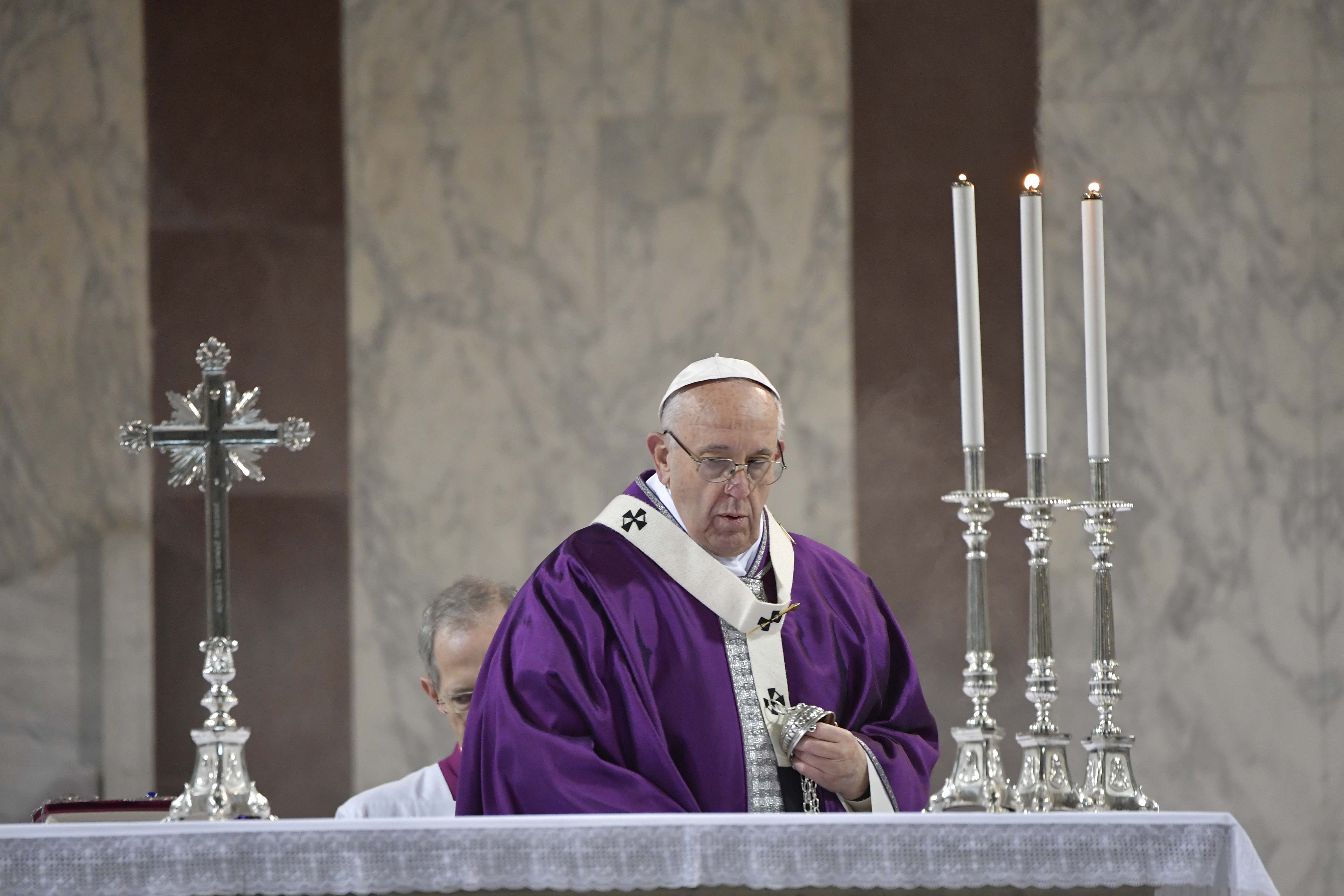 Messe des Cendres à Sainte-Sabine © Vatican Media