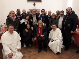 Michaël Lonsdale et la Diaconie de la beauté, 18/02/ 2018 © Anne Facérias