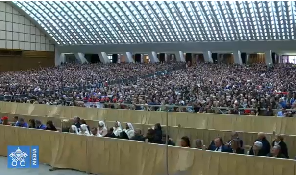 Audience générale du 7/03/2018, capture Vatican Media