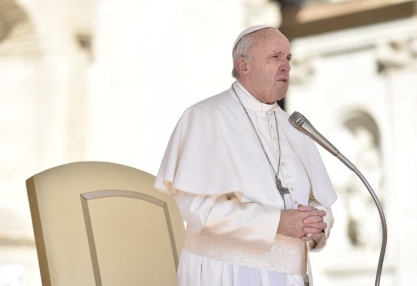 Pape sérieux, grave, Audience générale du 14 mars 2018 © Vatican Media