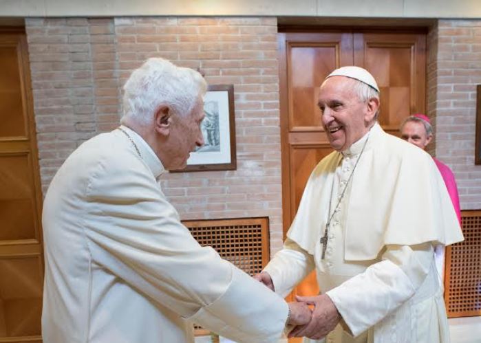 Benoît XVI et le pape François, 27/06/2017 © Vatican Media