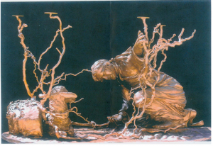 Sculpture de Fiorenzo Bacci, capture @ Vatican Media