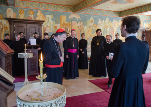 Cardinal Koch au Séminaire orthodoxe russe d’Épinay-sous-Sénart, France © seminaria.fr
